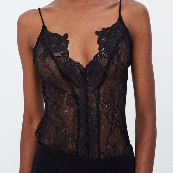 Zara Lace Bodysuit - Picture 1 of 6